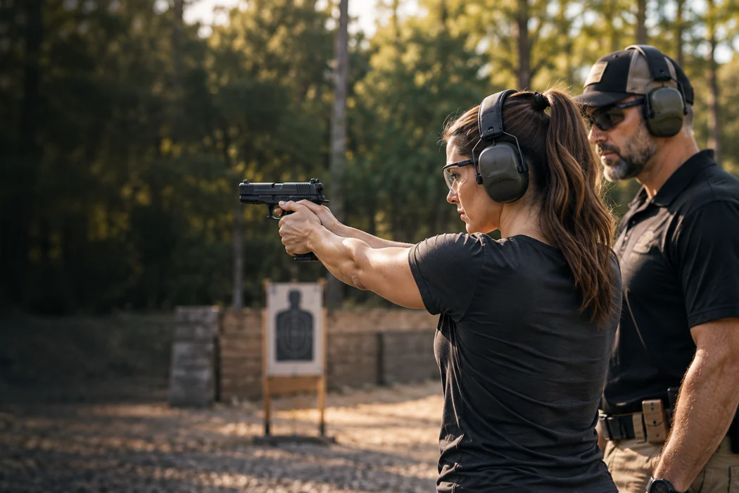 Illustrative supervised practice at a range.